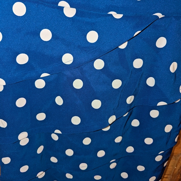 Connected Apparel Blue Sleeveless Sheath Dress Midi - Picture 3 of 7